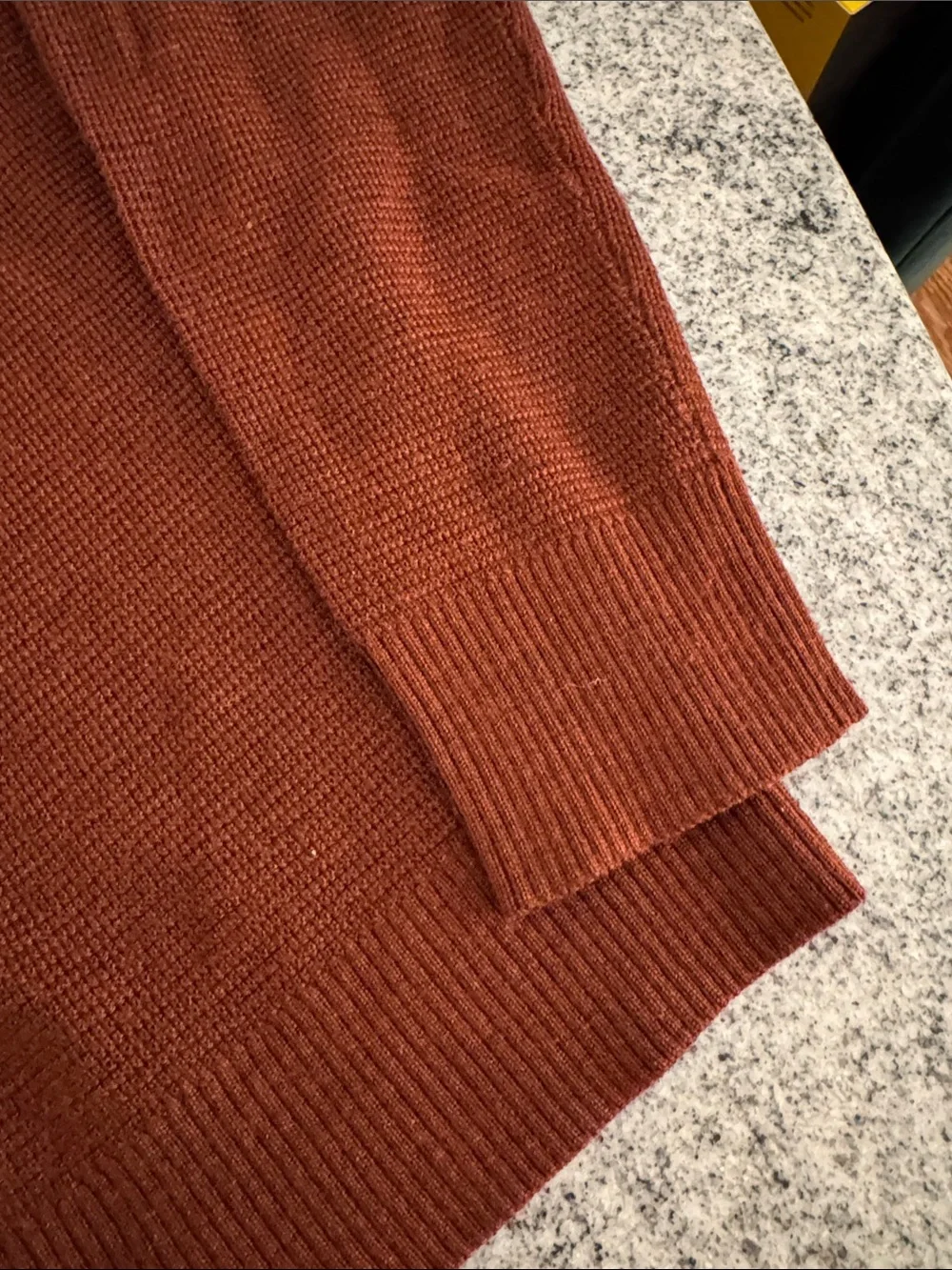 Banana Republic Men's Crewneck Merino Wool Sweater - Rust Brown